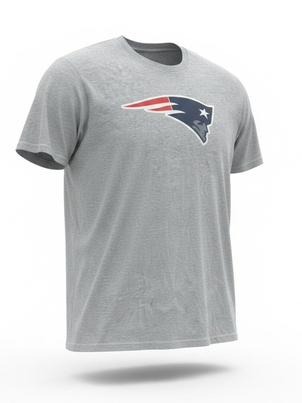New England Patriots Manqueros 5 Graphic T-Shirt Mens Large Heather Gray NFL Tee
